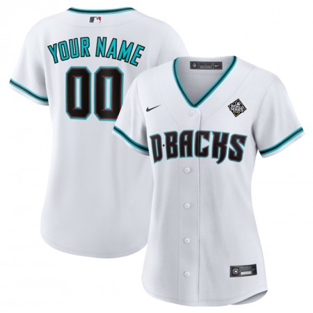 Women's Arizona Diamondbacks ACTIVE Player Custom White 2023 World Series Stitched Baseball Jersey(Run Small)