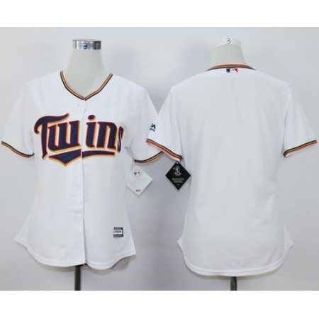 Twins Blank White Home Women's Stitched MLB Jersey