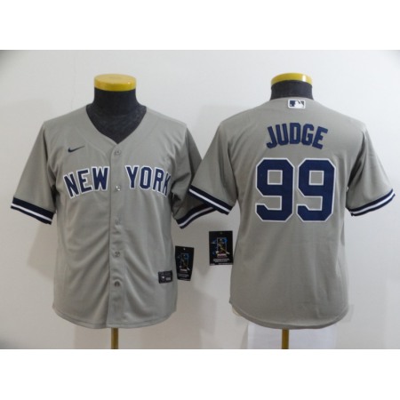 Women's New York Yankees #99 Aaron Judge Grey Cool Base Stitched MLB Jersey(Run Small)