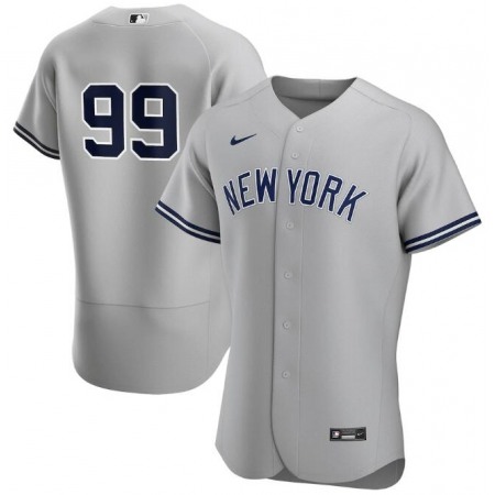 Women's New York Yankees #99 Aaron Judge Grey Stitched Baseball Jersey(Run Small)