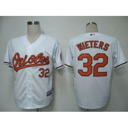 Orioles #32 Matt Wieters White Cool Base Stitched Youth MLB Jersey