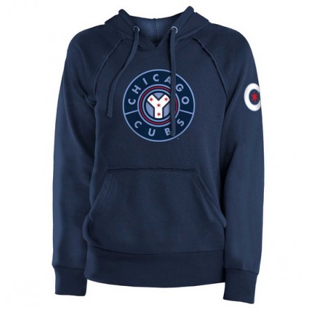 Women's Chicago Cubs Navy City Connect Hoodie