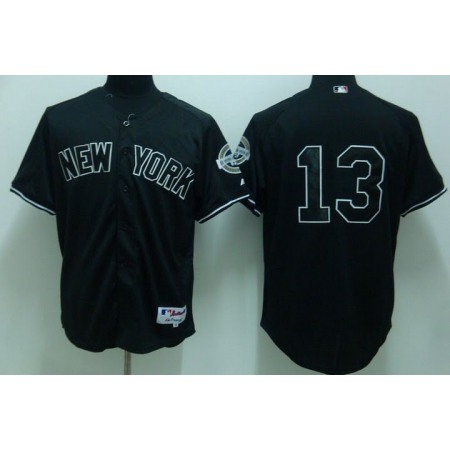 Yankees #13 Alex Rodriguez Stitched Black Youth MLB Jersey
