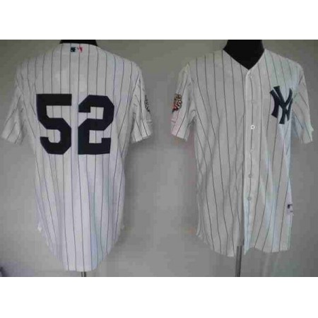 Yankees #52 C.C. Sabathia Stitched White Youth MLB Jersey