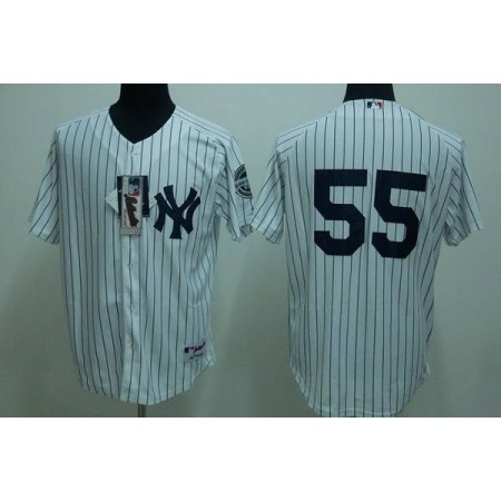 Yankees #55 Hideki Matsui Stitched White Youth MLB Jersey