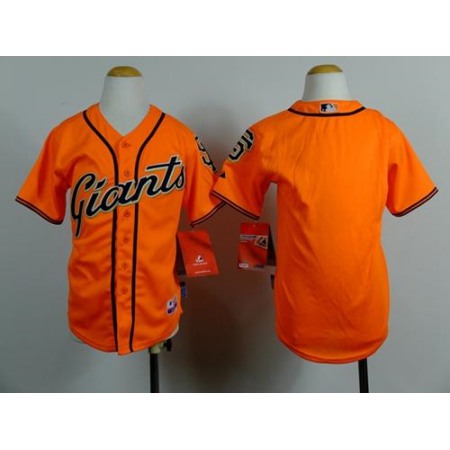 Giants Blank Orange Alternate Stitched Youth MLB Jersey