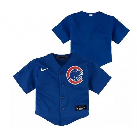 Toddler Chicago Cubs Blank Blue Stitched Baseball Jersey