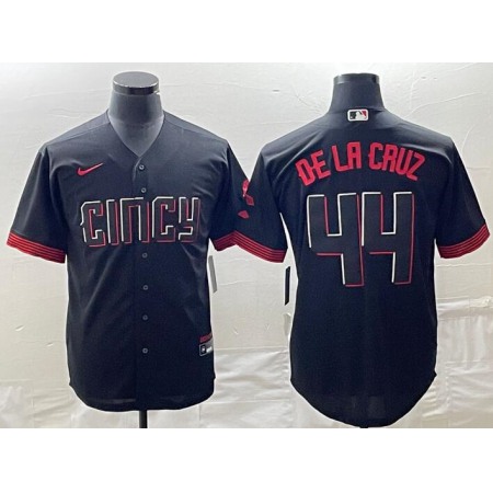 Toddlers Cincinnati Reds #44 Elly De La Cruz 2023 City Connect Cool Base Stitched Baseball Jersey