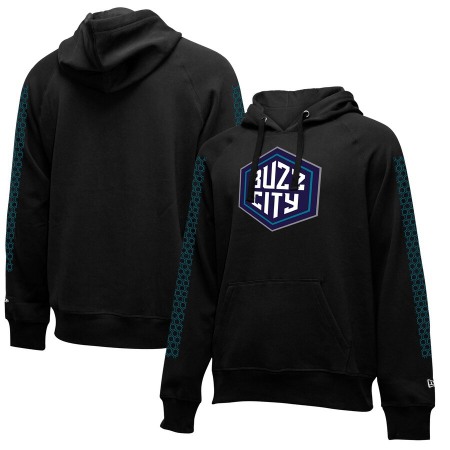 Men's Charlotte Hornets New Era Black City Edition Pullover Hoodie