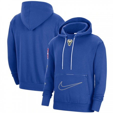 Men's Dallas Mavericks Royal 2022/23 City Edition Courtside Heavyweight Fleece Pullover Hoodie