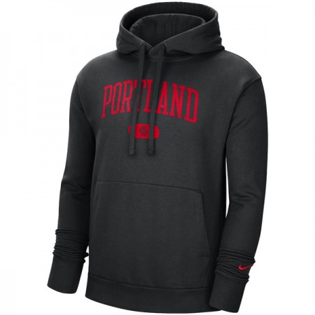 Men's Portland Trail Blazers 2021 Black Heritage Essential Pullover Hoodie