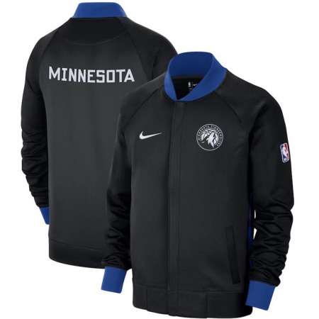 Men's Minnesota Timberwolves Black 2022/23 City Edition Full-Zip Jacket