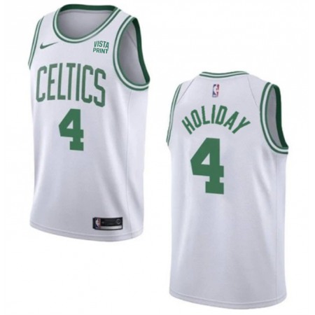 Men's Boston Celtics #4 Jrue Holiday White 2023 Association Edition Stitched Basketball Jersey