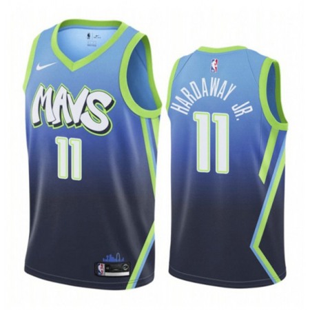 Men's Dallas Mavericks #11 Tim Hardaway Jr. Blue City Edition Stitched Jersey