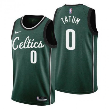 Men's Boston Celtics #0 Jayson Tatum Green 2022/23 City Edition Stitched Basketball Jersey