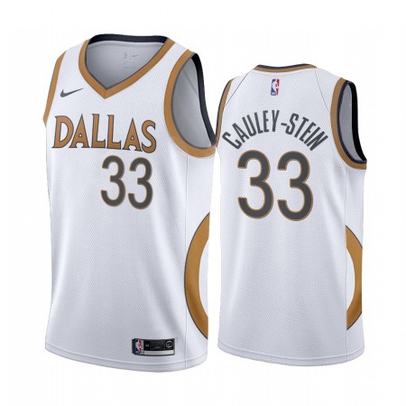 Men's Dallas Mavericks #33 Willie Cauley-Stein 2020 White City Edition Stitched Jersey