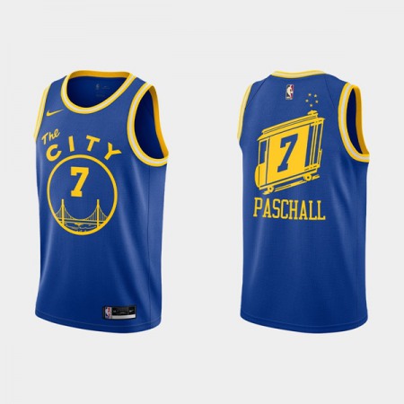 Men's Golden State Warriors #7 Eric Paschall 2020-2021 Blue Dri-FIT Hardwood Classic Stitched NBA Jersey