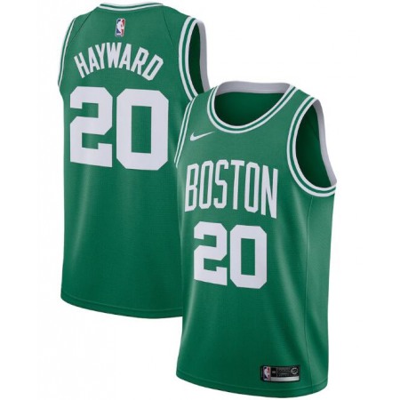 Men's Boston Celtics #20 Gordon Hayward Green Icon Edition Swingman Stitched Jersey
