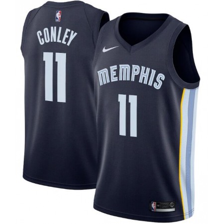 Men's Memphis Grizzlies #11 Mike Conley Navy Icon Edition Stitched Jersey