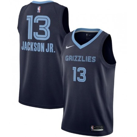 Men's Memphis Grizzlies #13 Jaren Jackson Jr. Navy Icon Edition Stitched Jersey