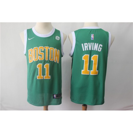 Men's Boston Celtics #11 Kyrie Irving Green 2018/19 Earned Edition Swingman Stitched NBA Jersey