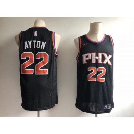 Men's Phoenix Suns #22 Deandre Ayton Black Swingman Stitched NBA Jersey