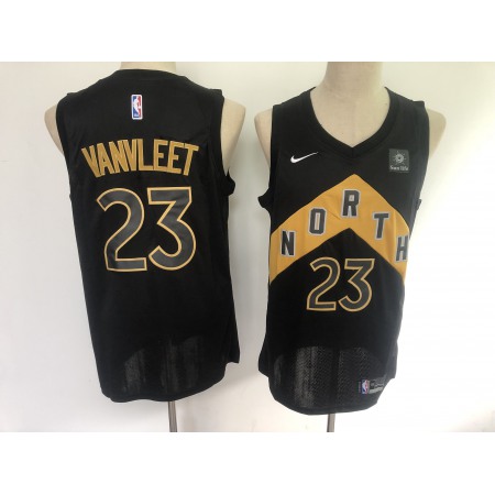 Men's Toronto Raptors #23 Fred Vanvleet Black 2019 Earned Edition Swingman Stitched NBA Jersey