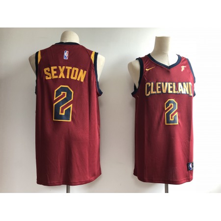 Men's Cleveland Cavaliers #2 Collin Sexton Red Swingman Stitched NBA Jersey