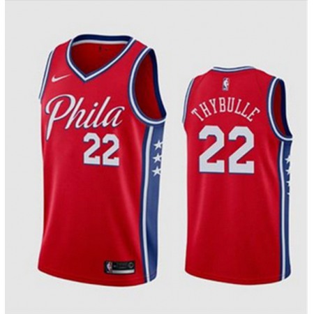 Men's Philadelphia 76ers #22 Matisse Thybulle Red Stitched Swingman Jersey