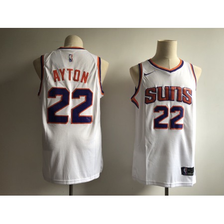 Men's Phoenix Suns #22 Deandre Ayton White Swingman Stitched NBA Jersey