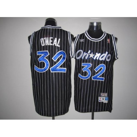 Mitchell And Ness Magic #32 Shaquille O'Neal Stitched Black Throwback NBA Jersey