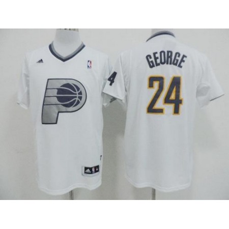 Pacers #24 Paul George White 2013 Christmas Day Swingman Stitched NBA Jersey