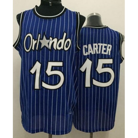 Magic #15 Vince Carter Blue Throwback Stitched NBA Jersey