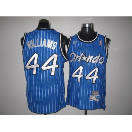 Mitchell And Ness Magic #44 Jason Williams Stitched Blue Throwback NBA Jersey