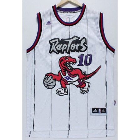 Raptors #10 DeMar DeRozan White Throwback Stitched NBA Jersey