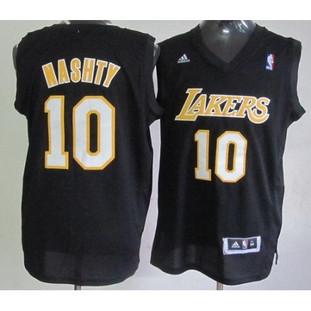 Lakers #10 Steve Nash Black Nashty Stitched NBA Jersey