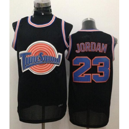 Bulls #23 Michael Jordan Black Tune Squad Stitched NBA Jersey