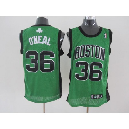 Celtics #36 Shaquille O'Neal Stitched Green(Black No.) NBA Jersey