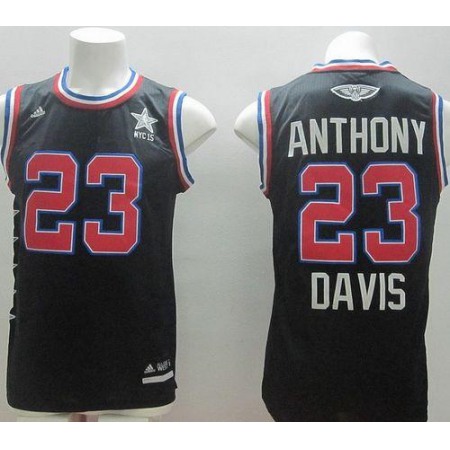 Pelicans #23 Anthony Davis Black 2015 All Star Stitched NBA Jersey