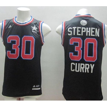 Warriors #30 Stephen Curry Black 2015 All Star Stitched NBA Jersey