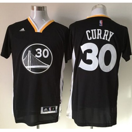 Warriors #30 Stephen Curry New Black Alternate Stitched NBA Jersey