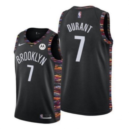 Men's Brooklyn Nets #7 Kevin Durant Black Stitched NBA Jersey