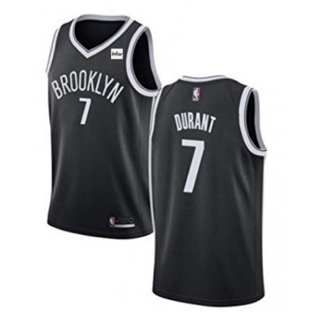 Men's Brooklyn Nets #7 Kevin Durant Black Stitched NBA Jersey