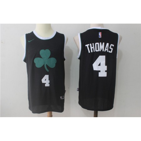 Men's Nike Boston Celtics #4 Isaiah Thomas All Black Stitched NBA Jersey
