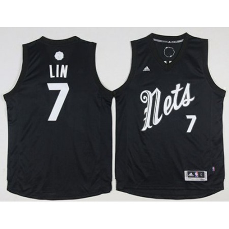 Nets #7 Jeremy Lin Black 2016-2017 Christmas Day Stitched NBA Jersey