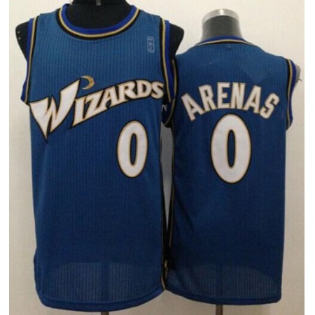 Revolution 30 Wizards #0 Gilbert Arenas Blue Stitched NBA Jersey