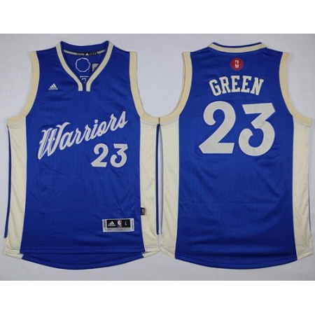 Warriors #23 Draymond Green Blue 2015-2016 Christmas Day Stitched NBA Jersey