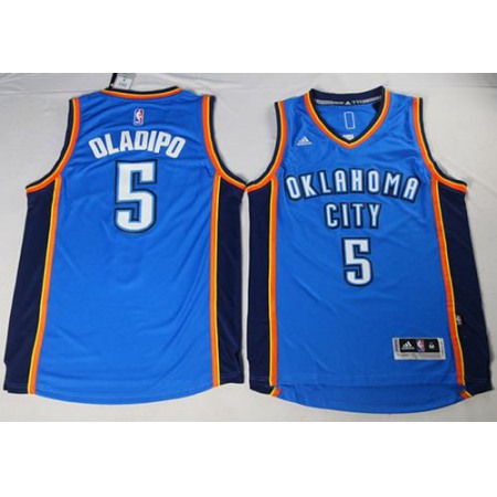 Thunder #5 Victor Oladipo Blue Stitched NBA Jersey