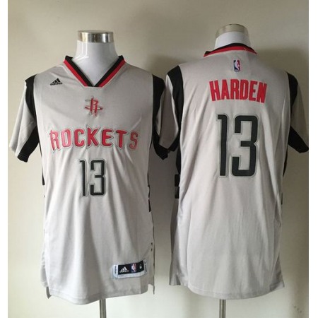 Rockets #13 James Harden Gray Alternate Stitched NBA Jersey