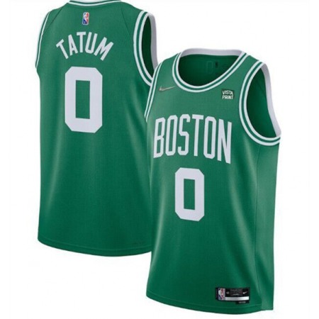Men's Boston Celtics #0 Jayson Tatum 75th Anniversary Green Stitched Basketball Jersey